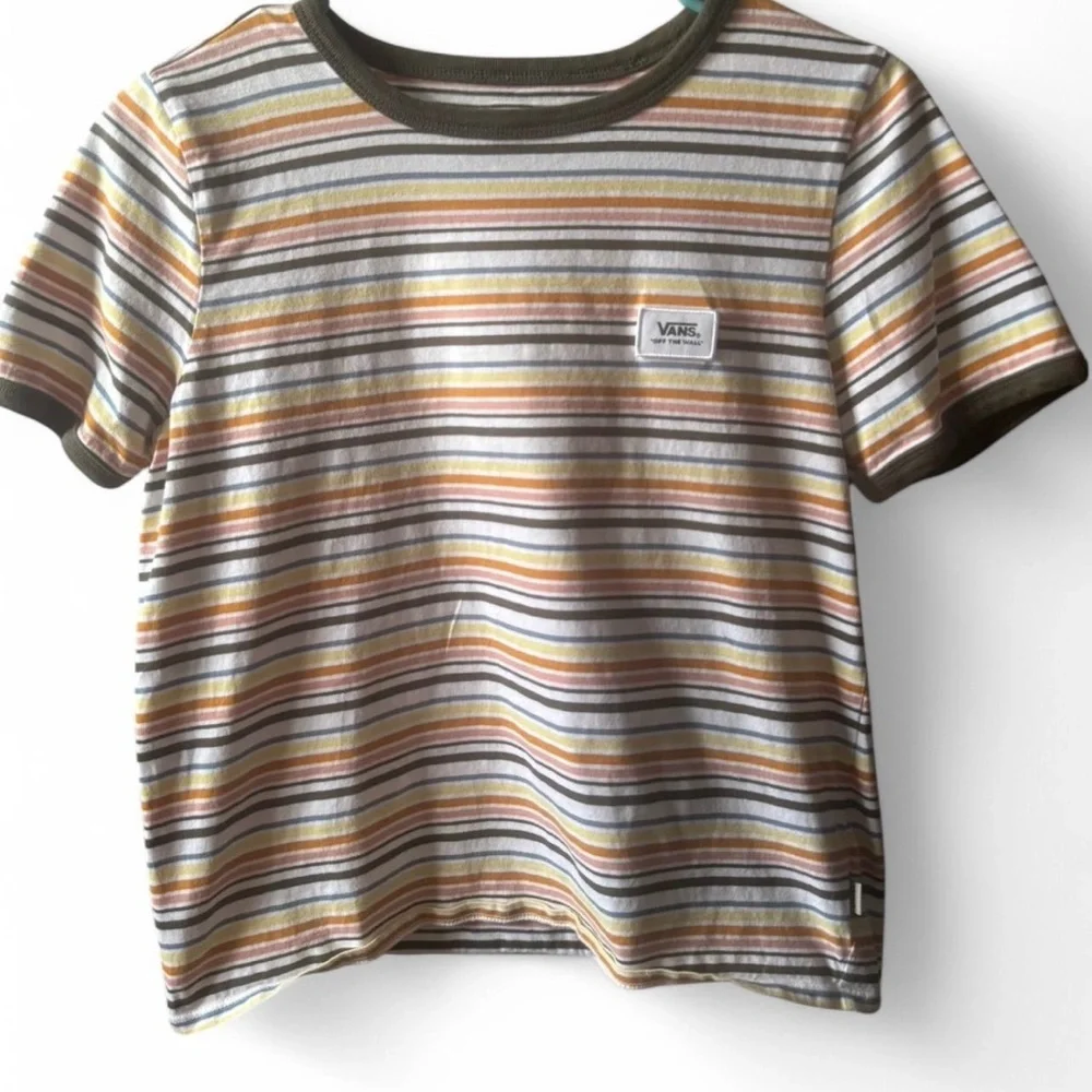 vans striped short sleeve t-shirt in multi-colored hues - Picture 4 of 5